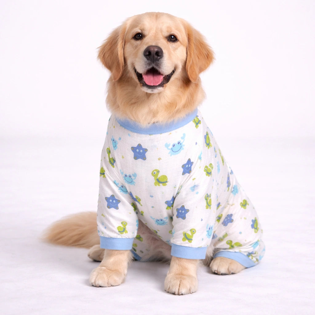 Thunder Tails Bamboo Jumpsuit - Crab Print