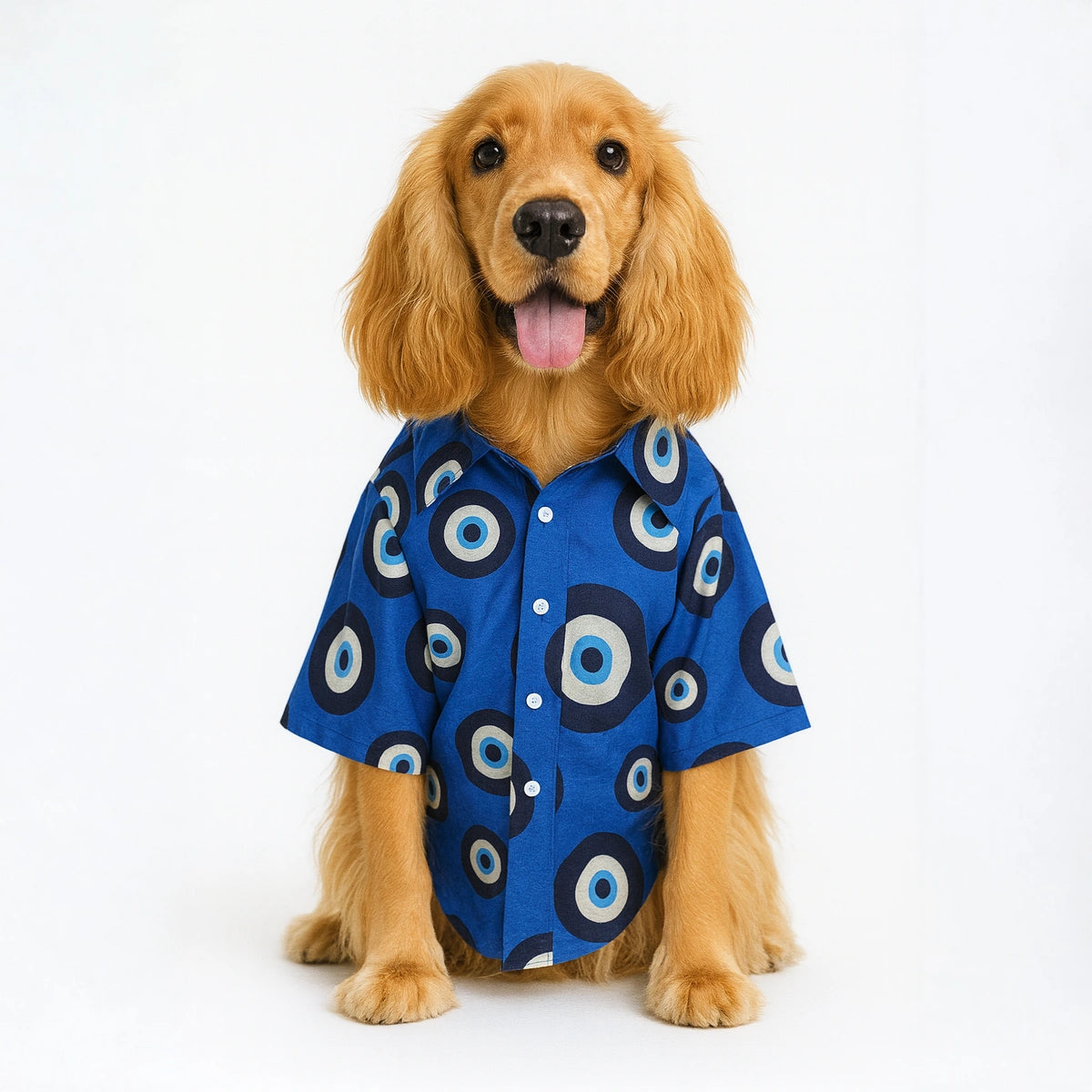 Thunder Tails Blue Evil Eye Casual Shirt