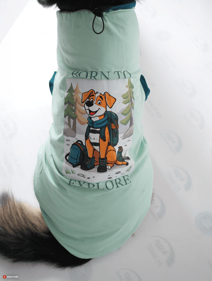 Thunder Tails BORN TO EXPLORE Adjustable Graphic T-shirt