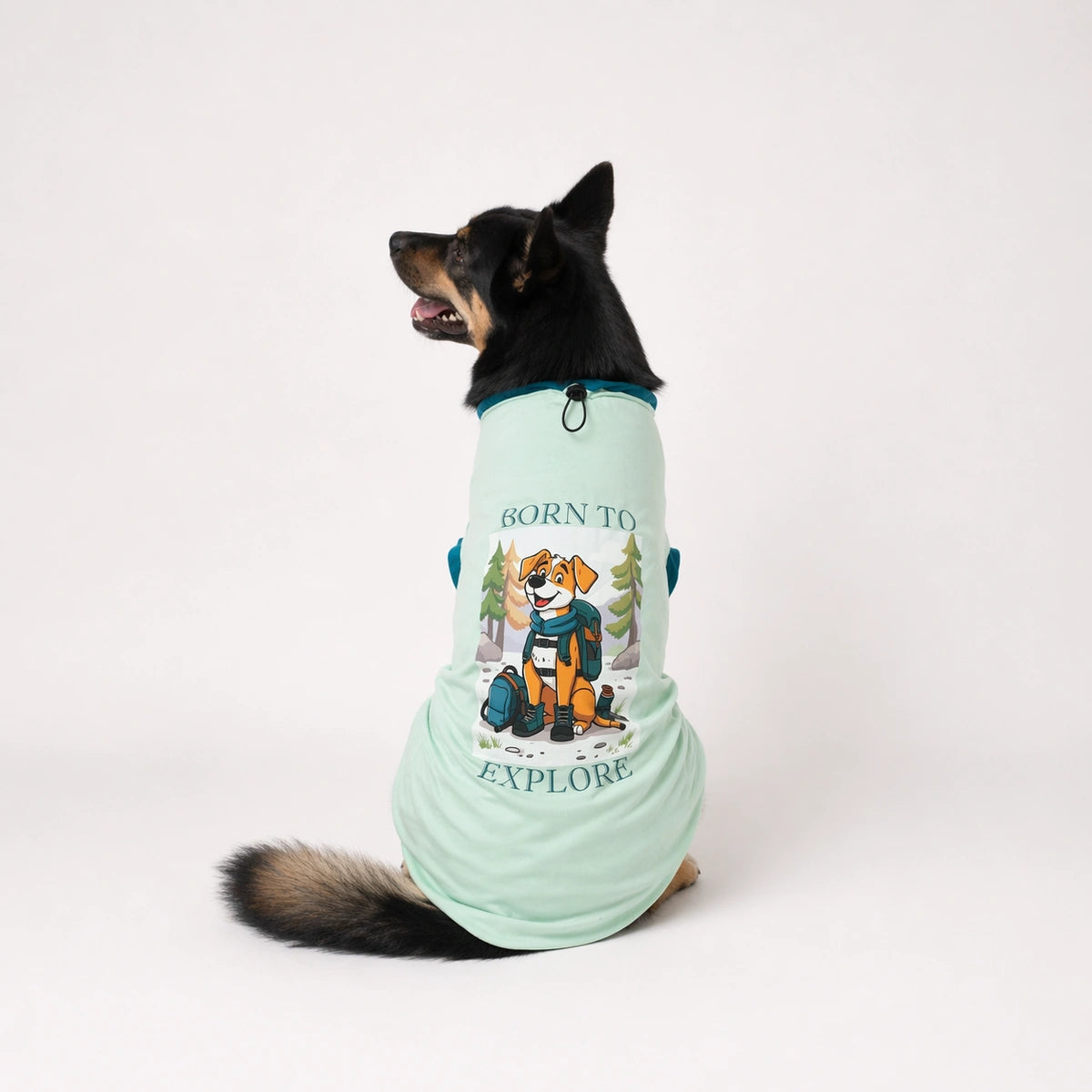 Thunder Tails BORN TO EXPLORE Adjustable Graphic T-shirt