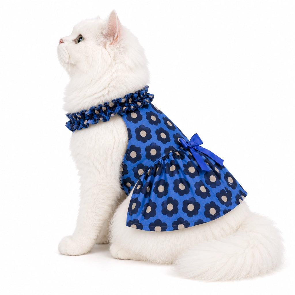 Thunder Tails Blue Floral Frock