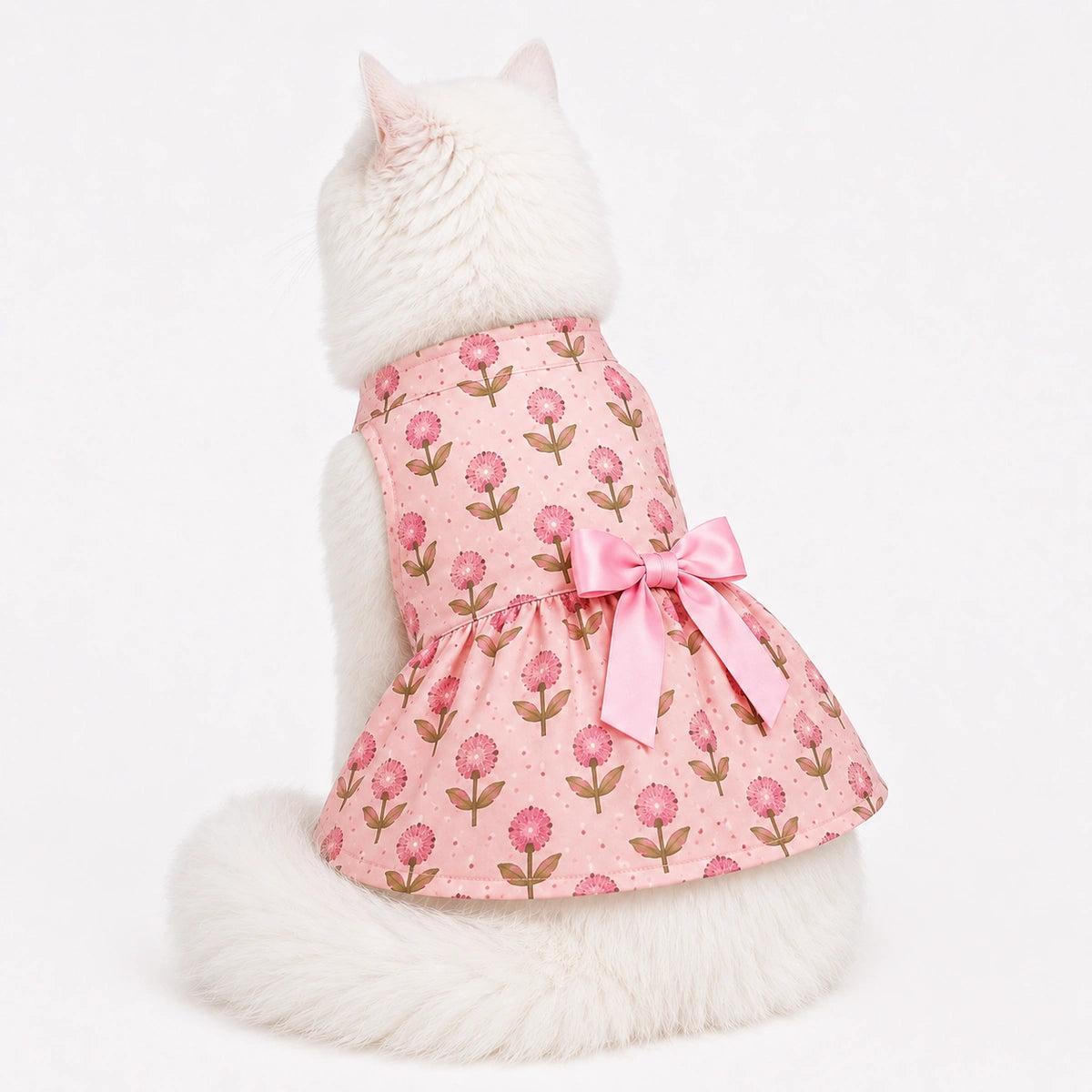 Thunder Tails Cat Frock - Pink