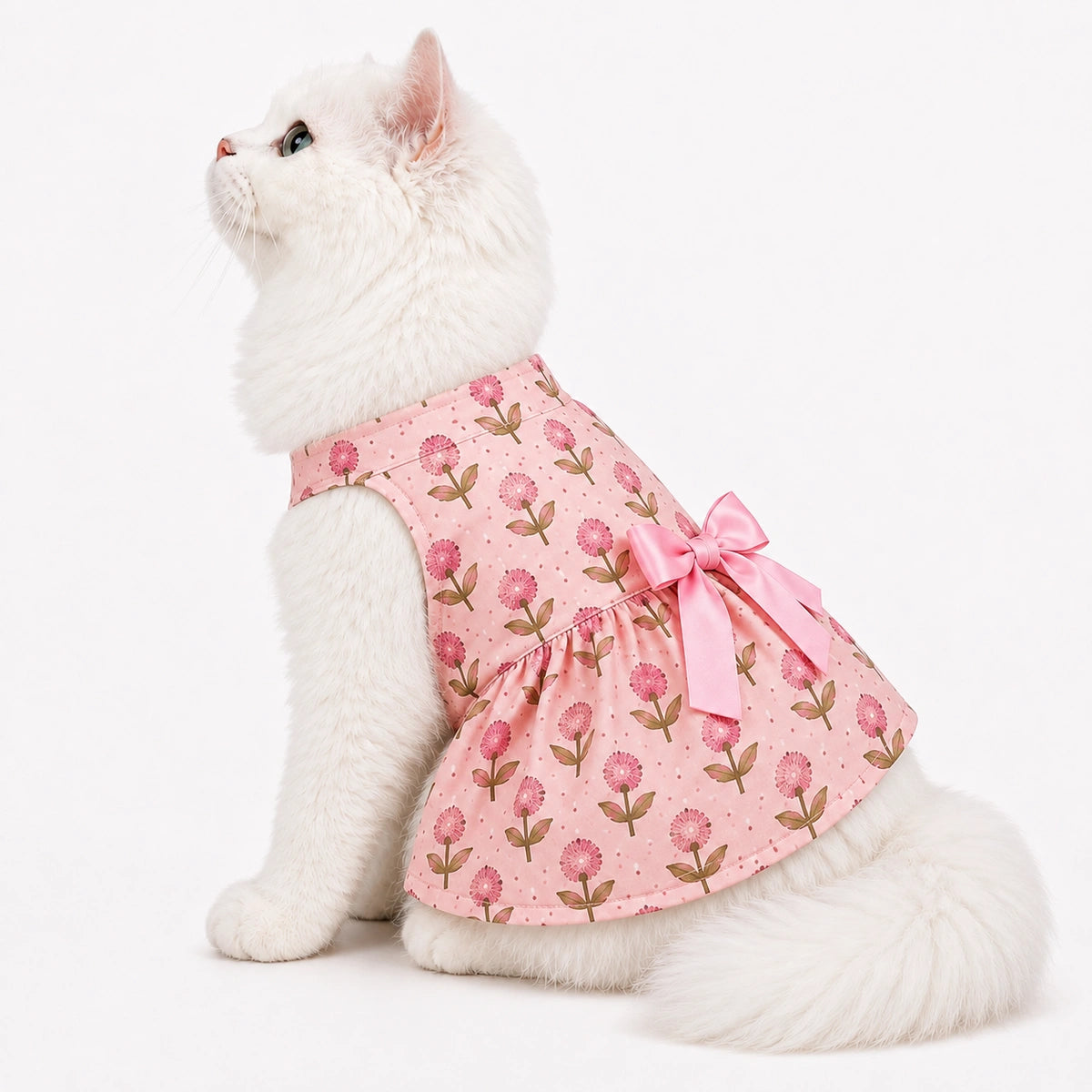 Thunder Tails Cat Frock - Pink