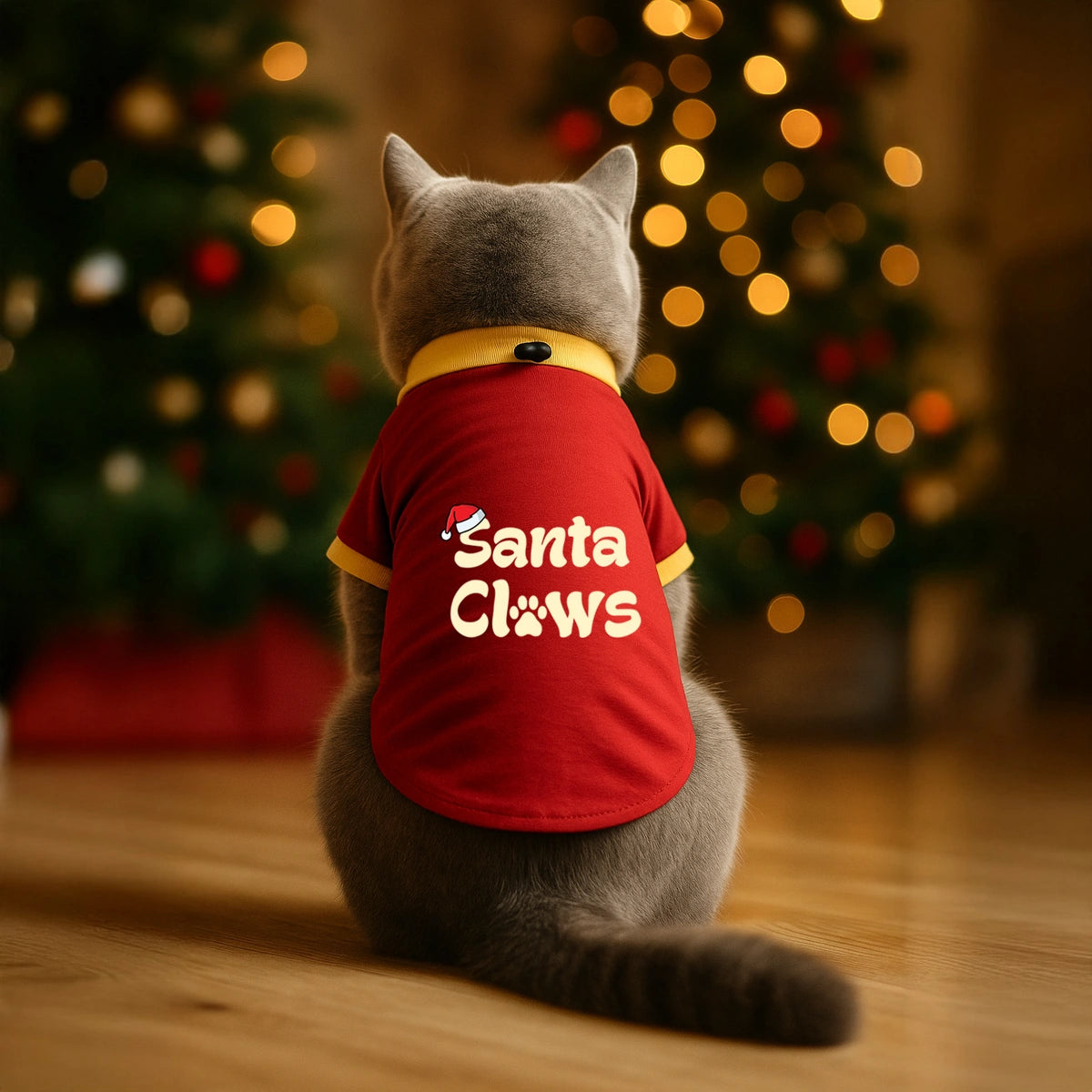 Thunder Tails Santa Claws T-shirt