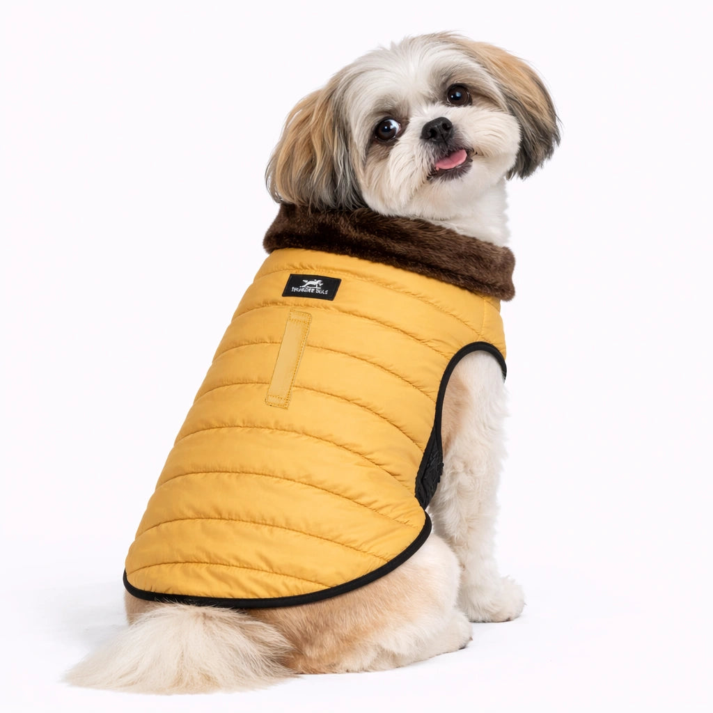 Thunder Tails CozyPup Jacket- Mustard