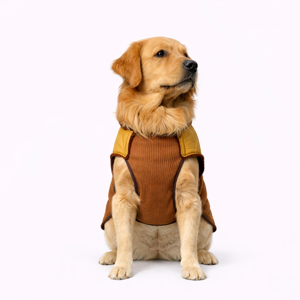 Thunder Tails CozyPup Jacket- Mustard