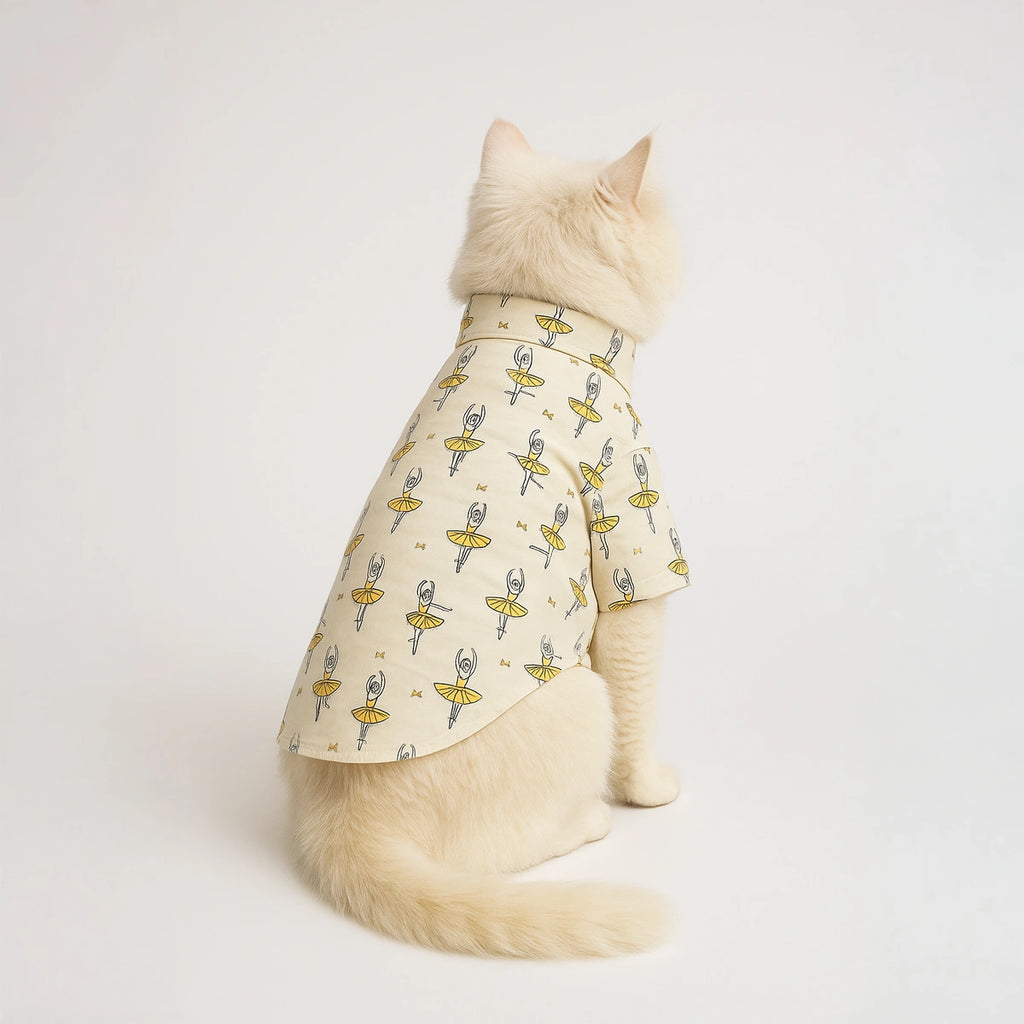 Thunder Tails Cream Dancer Casual Shirt