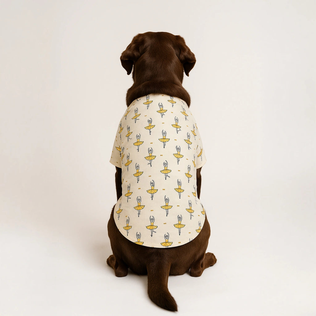 Thunder Tails Cream Dancer Casual Shirt