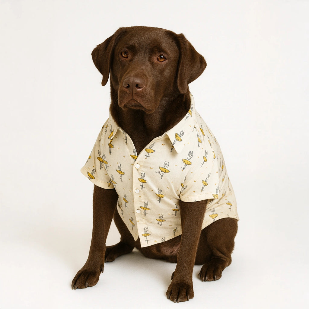 Thunder Tails Cream Dancer Casual Shirt