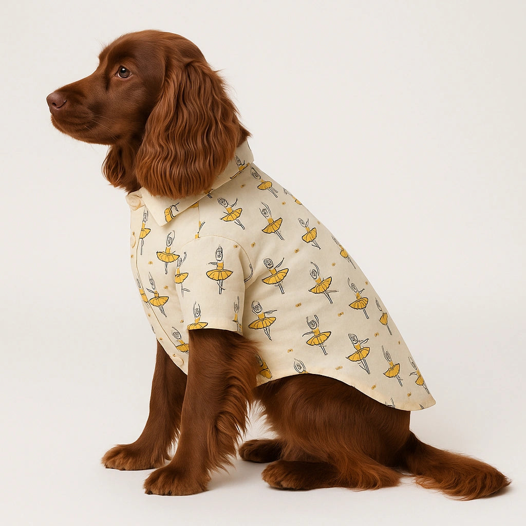 Thunder Tails Cream Dancer Casual Shirt