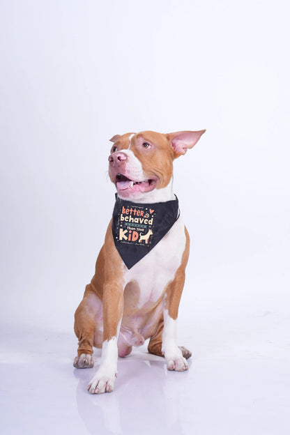 Thunder Tails Dog Bandana-Better Behaved Than Your Kid