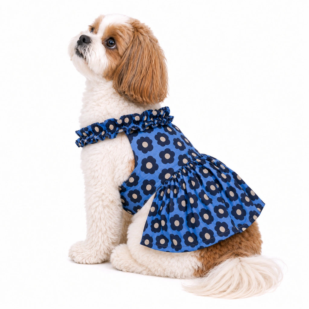 Thunder Tails Blue Floral Frock