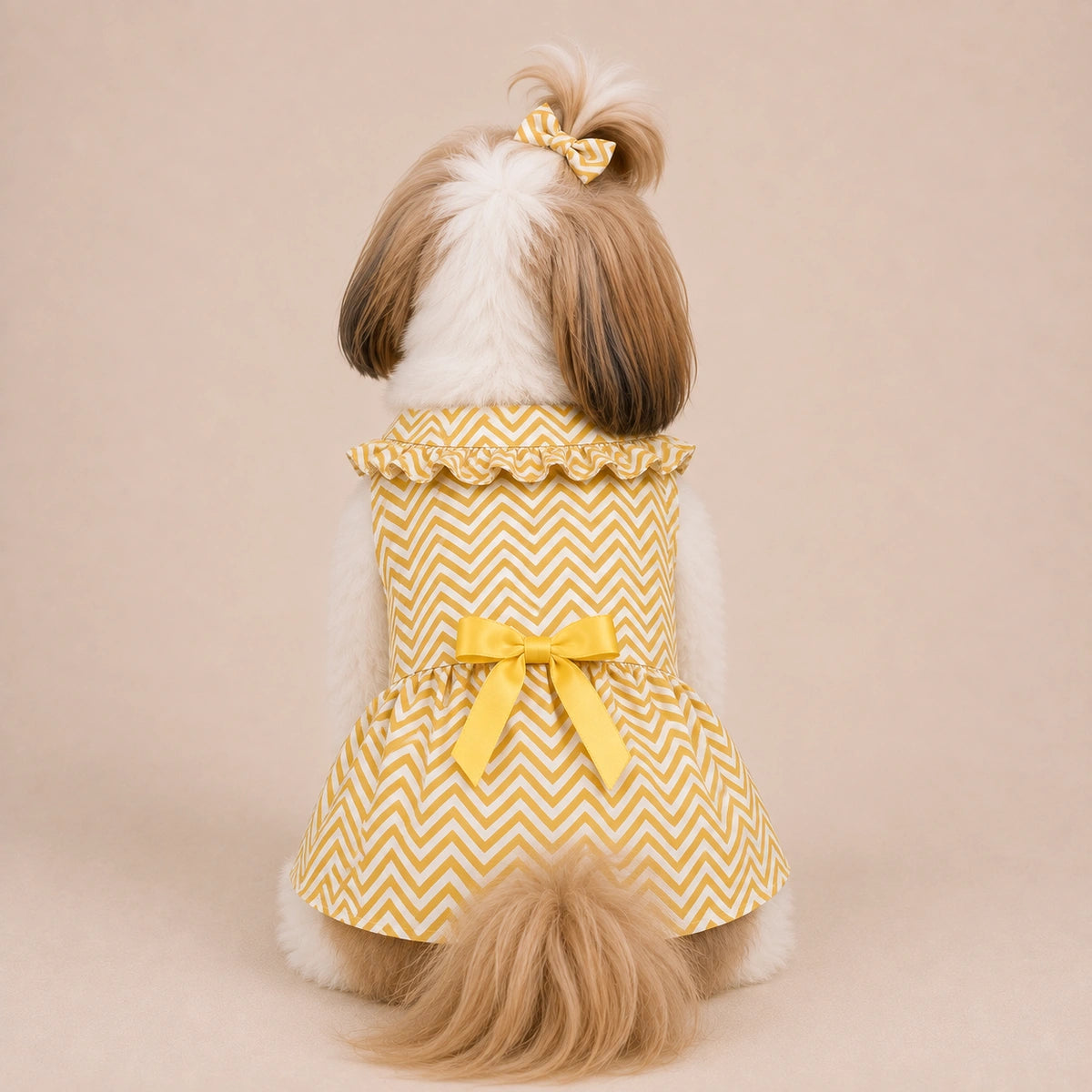 Thunder Tails Dog Frock - Yellow