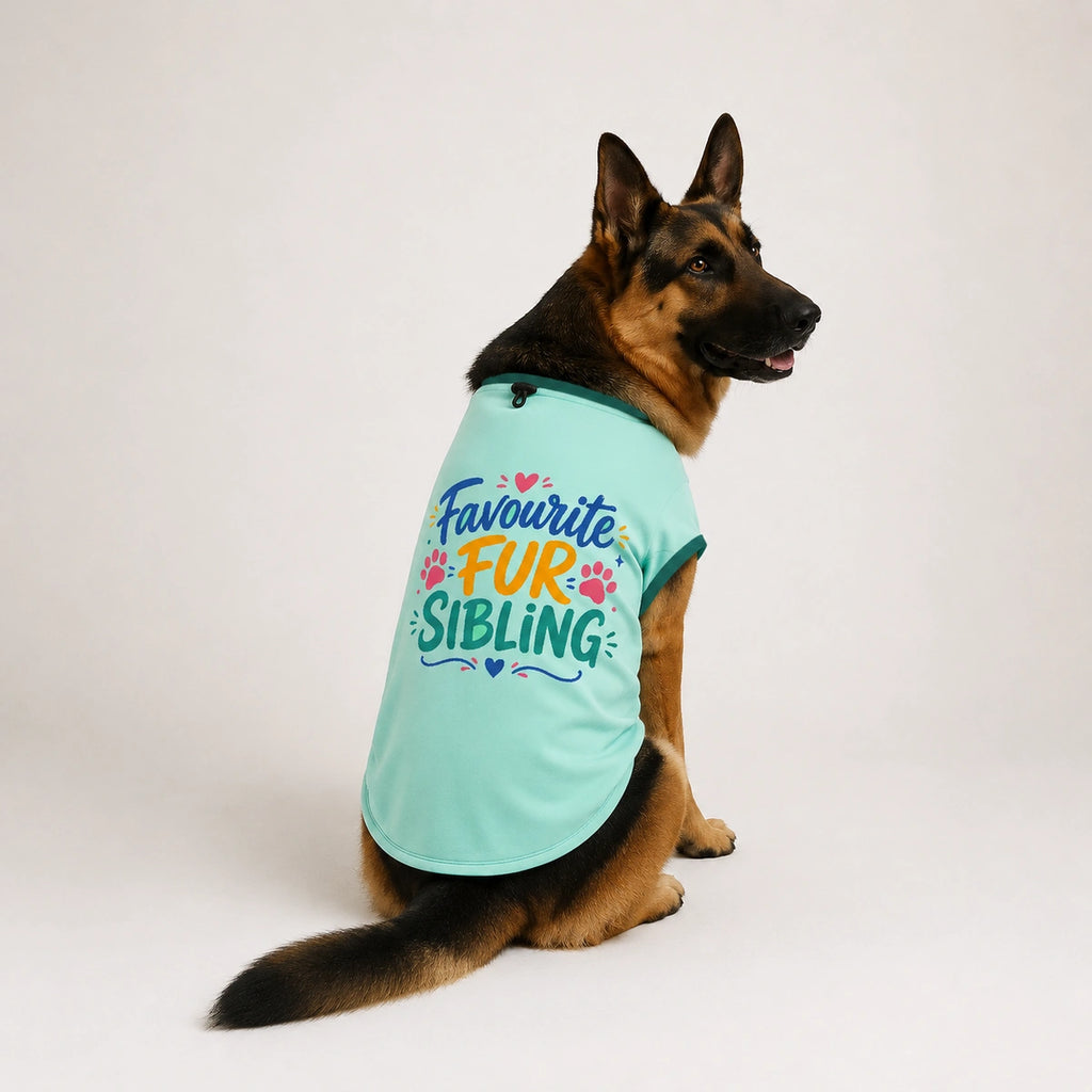 Thunder Tails Favourite Fur Sibling Adjustable Graphic T-shirt