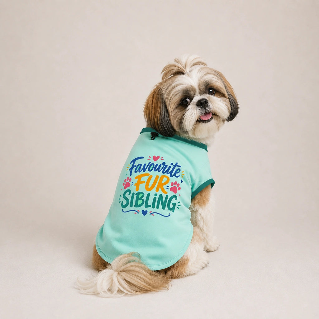 Thunder Tails Favourite Fur Sibling Adjustable Graphic T-shirt