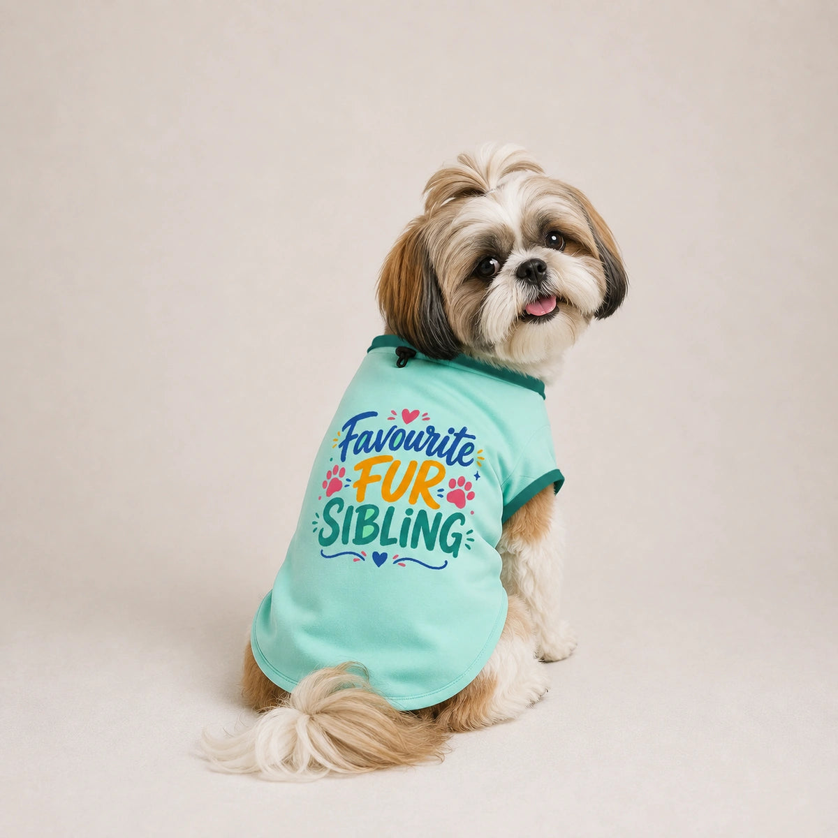 Thunder Tails Favourite Fur Sibling Adjustable Graphic T-shirt