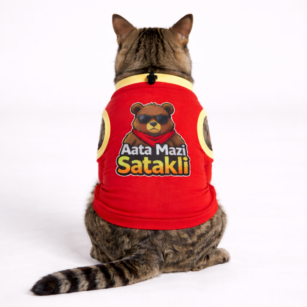Thunder Tails Cat Graphic T-shirt - Ata Mazi Satakli