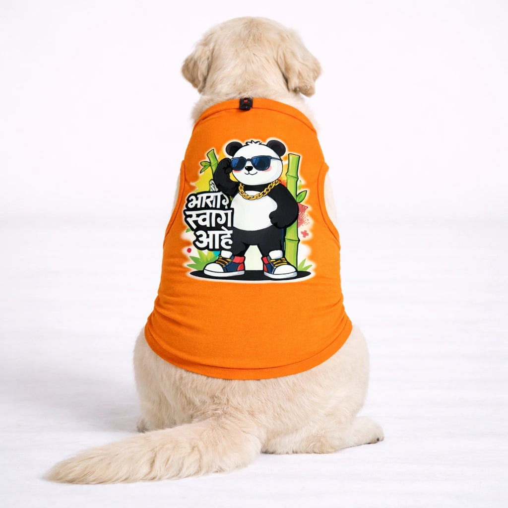 Thunder Tails Dog Graphic T-shirt - Bhari Swag Aahe
