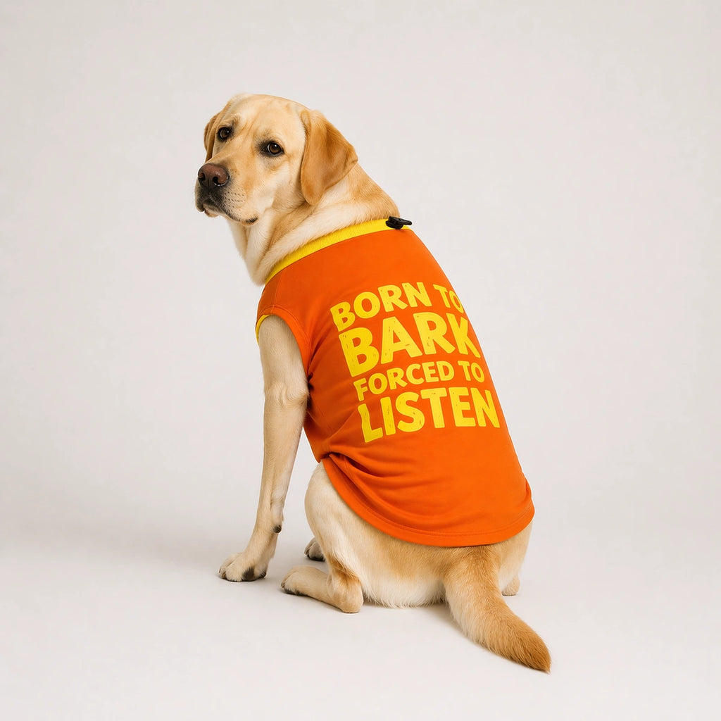 Thunder Tails Born to Bark, Forced to Listen Adjustable Graphic T-shirt