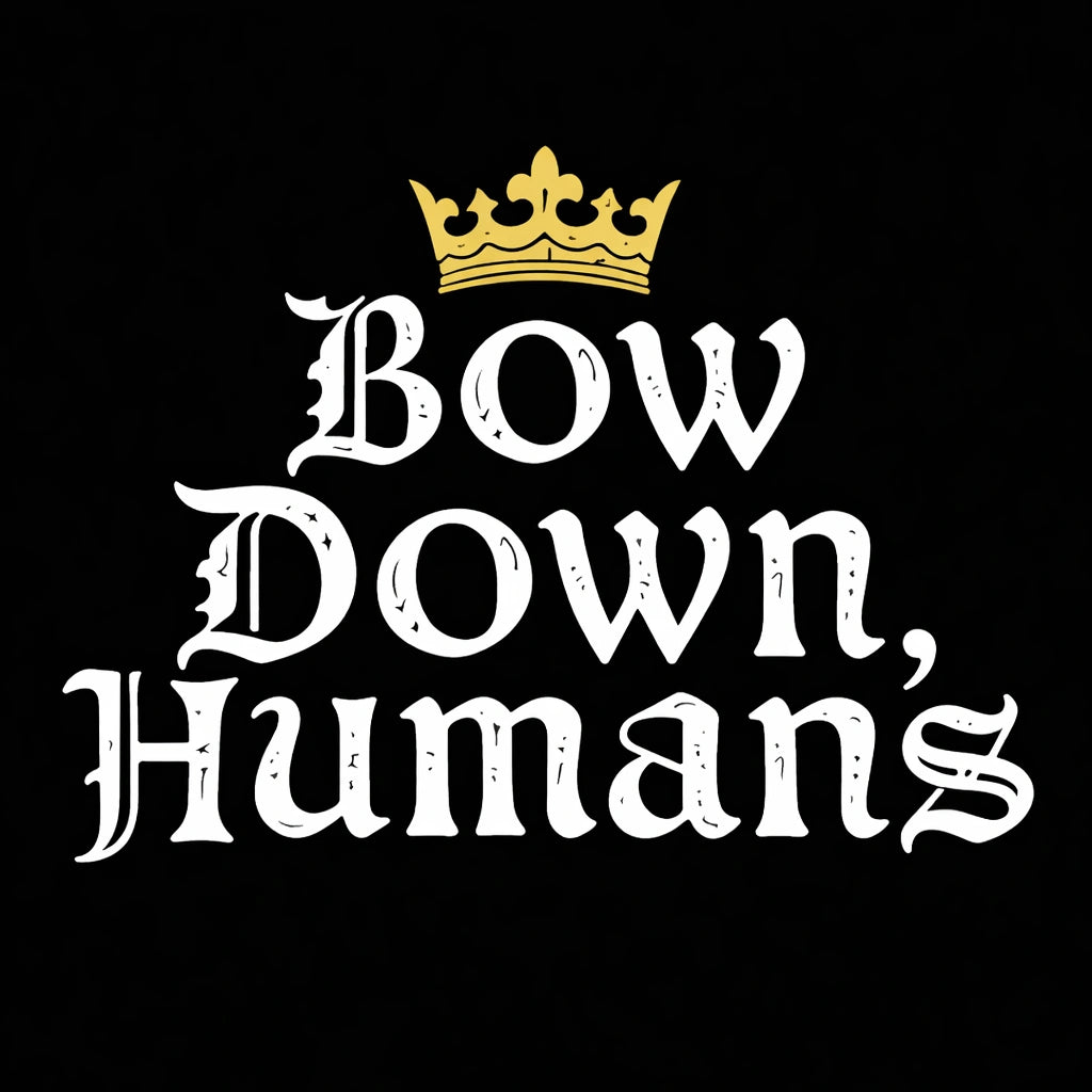 Thunder Tails Bow Down Humans T-shirts