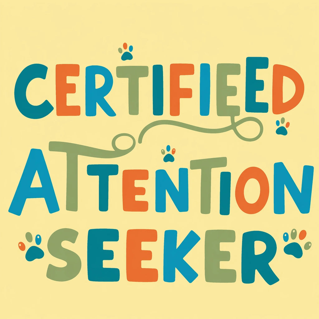 Thunder Tails Certified Attention Seeker Adjustable Graphic T-shirt