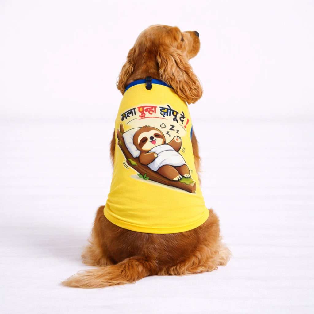 Thunder Tails Dog Graphic T-shirt - Mala Zhopu De