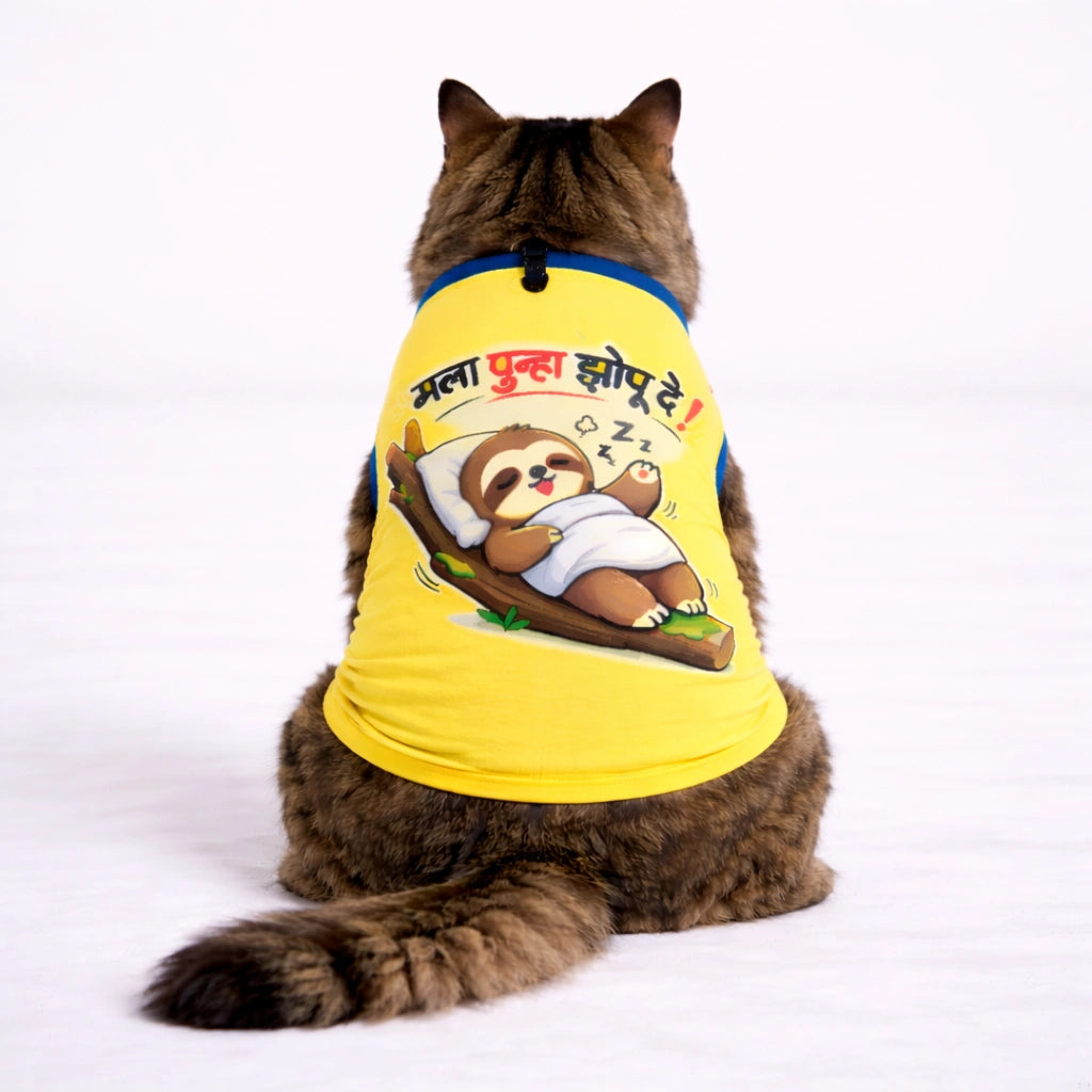 Thunder Tails Cat Graphic T-shirt - Mala Zhopu De