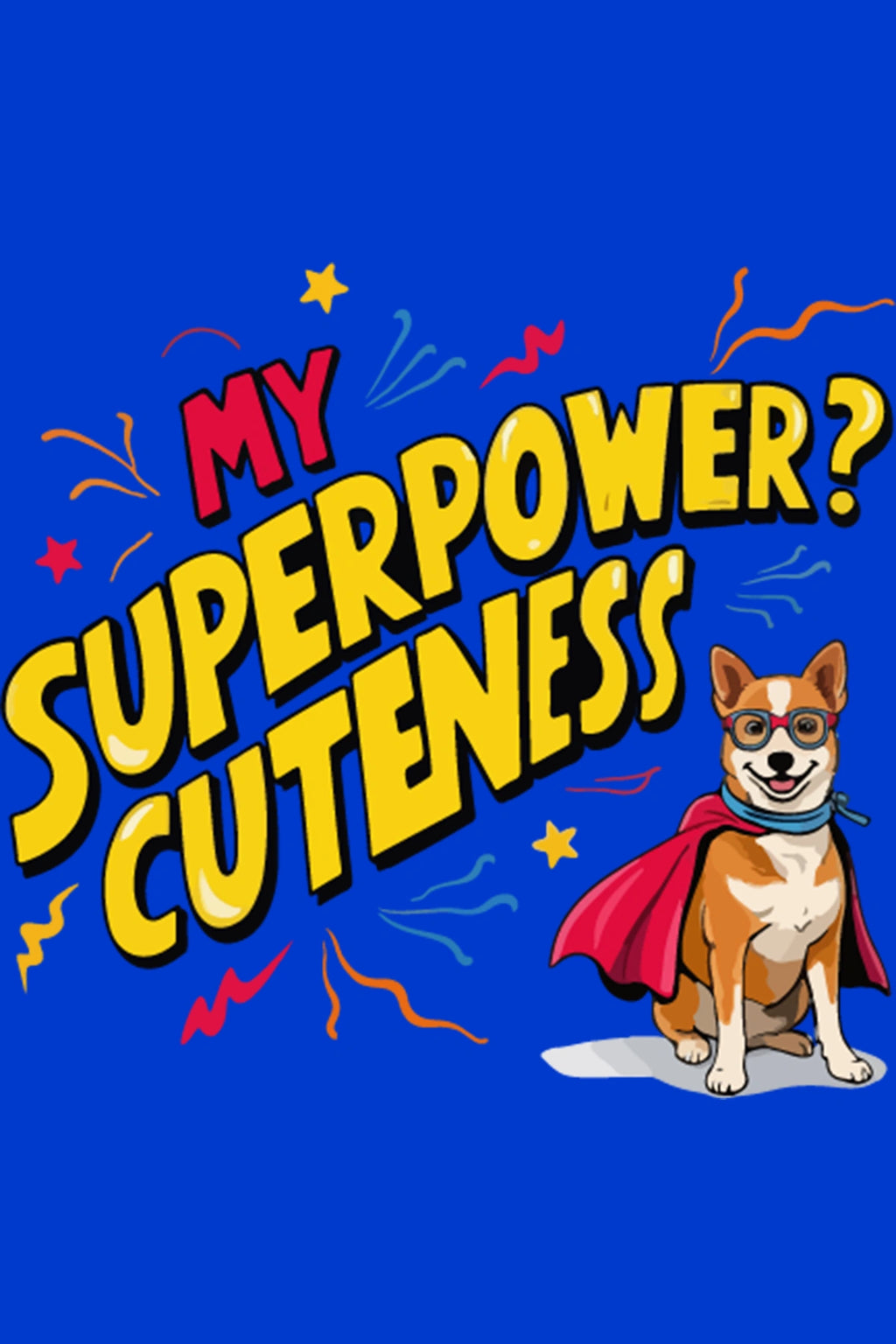 Thunder Tails My Superpower? Cuteness Adjustable Graphic T-shirt