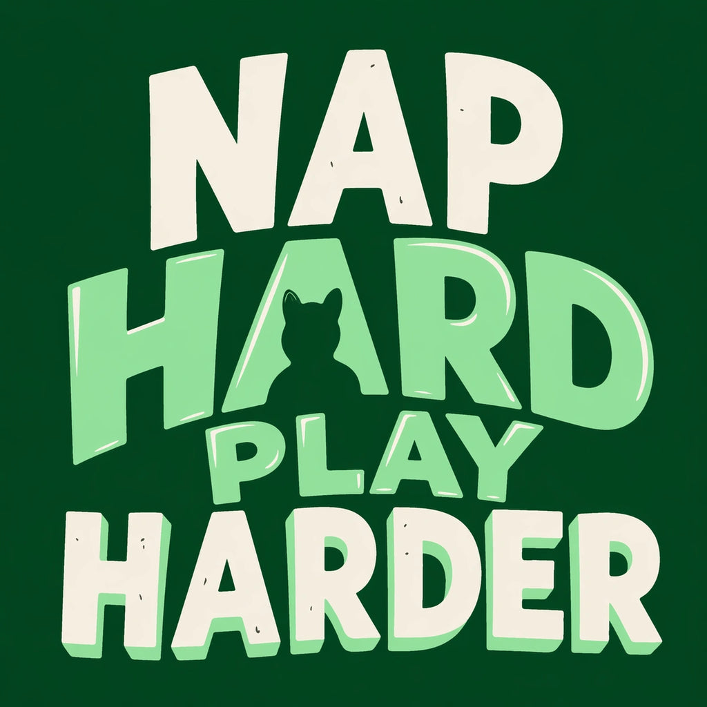 Thunder Tails Nap Hard, Play Harder Adjustable Graphic T-shirt