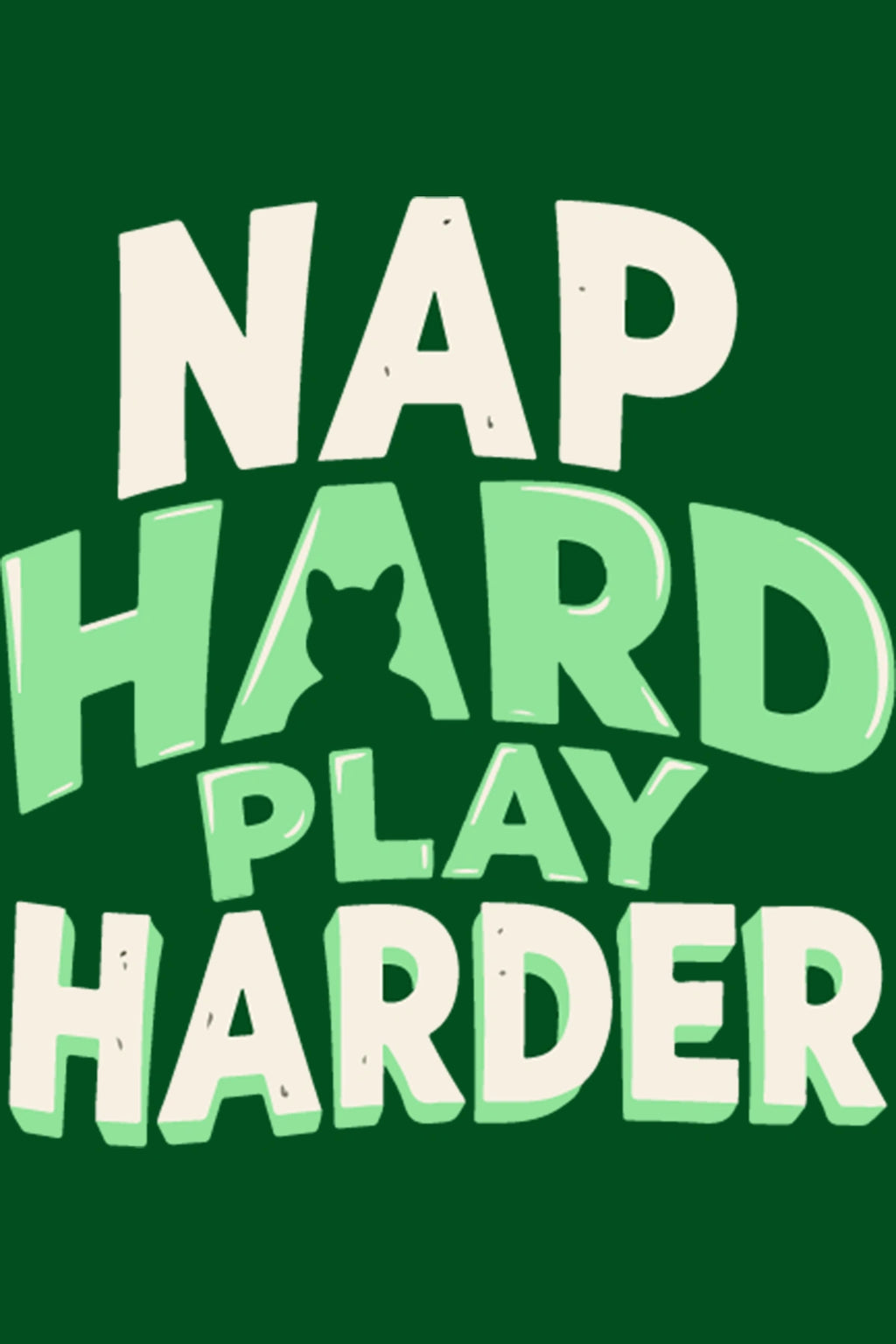 Thunder Tails Nap Hard, Play Harder Adjustable Graphic T-shirt