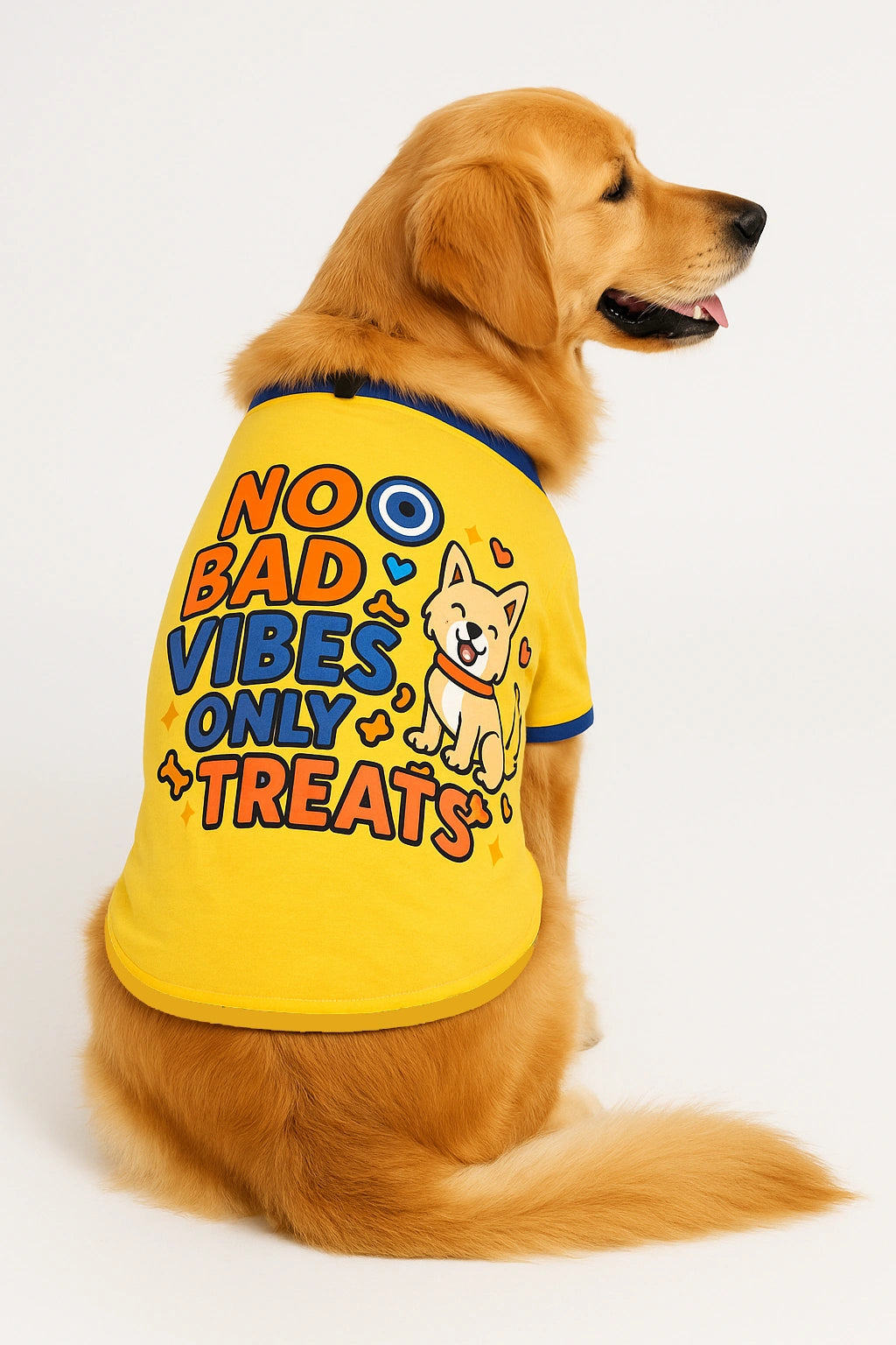 Thunder Tails No Bad Vibes, Only Treats Adjustable Graphic T-shirt