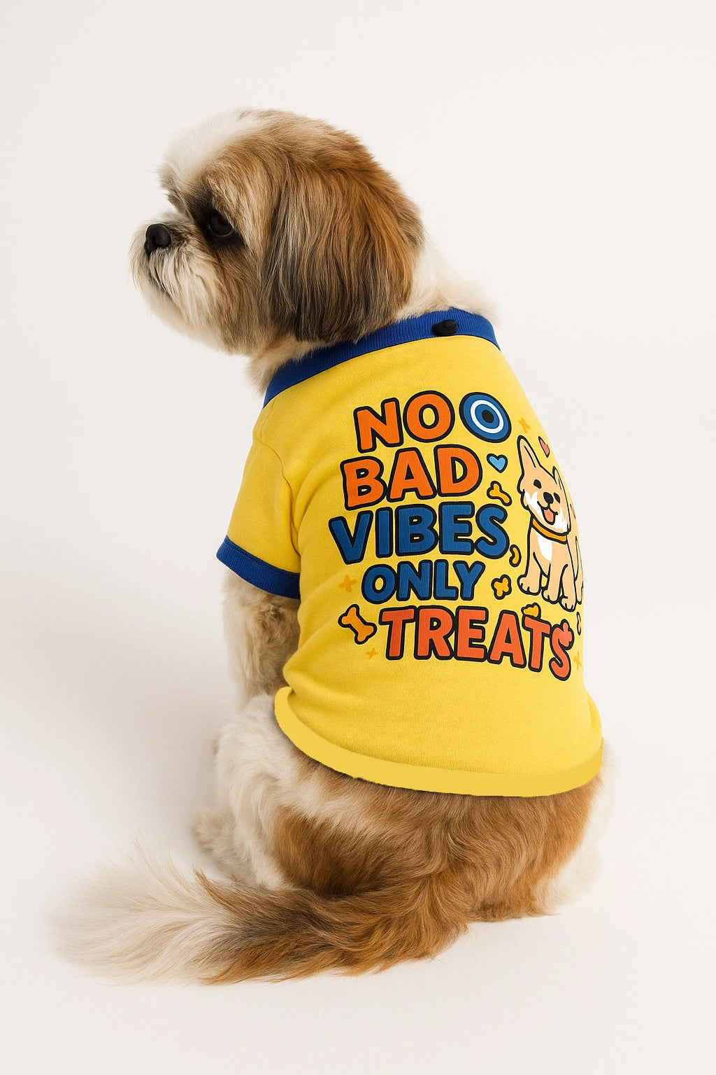 Thunder Tails No Bad Vibes, Only Treats Adjustable Graphic T-shirt