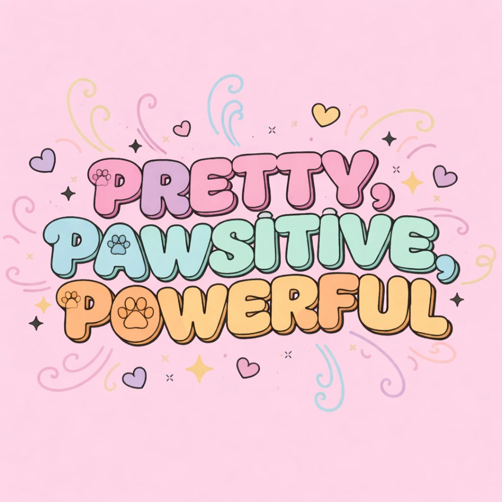 Thunder Tails Pretty Pawsitive Powerful T-shirts