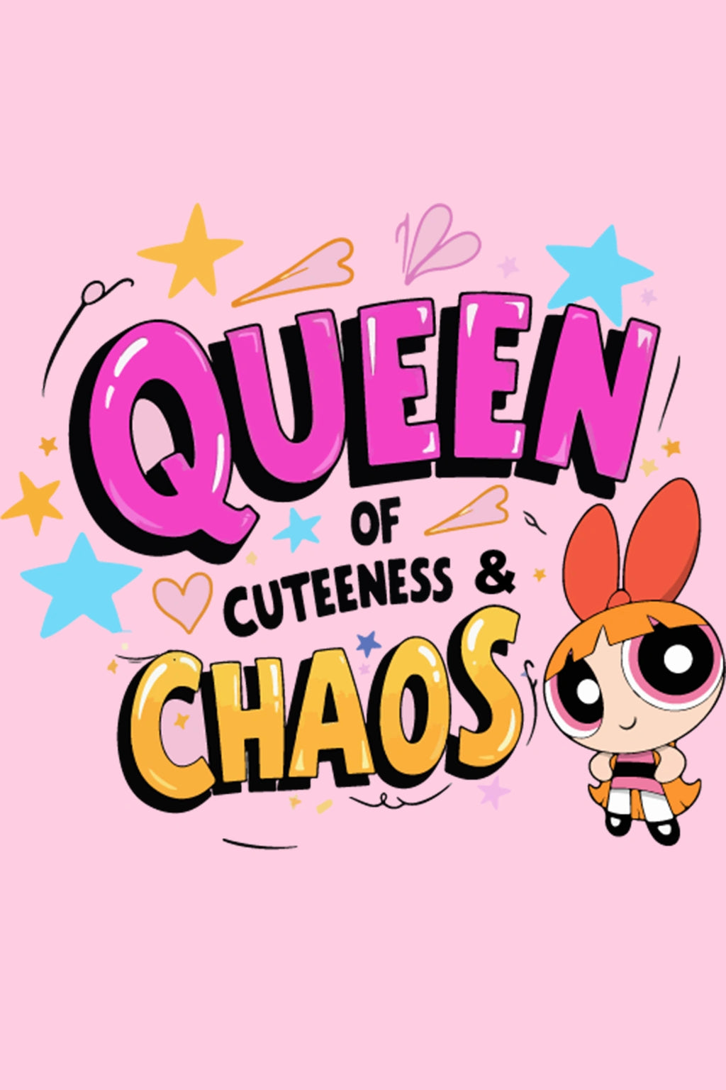 Thunder Tails Queen of Cuteness & Chaos Adjustable Graphic T-shirt