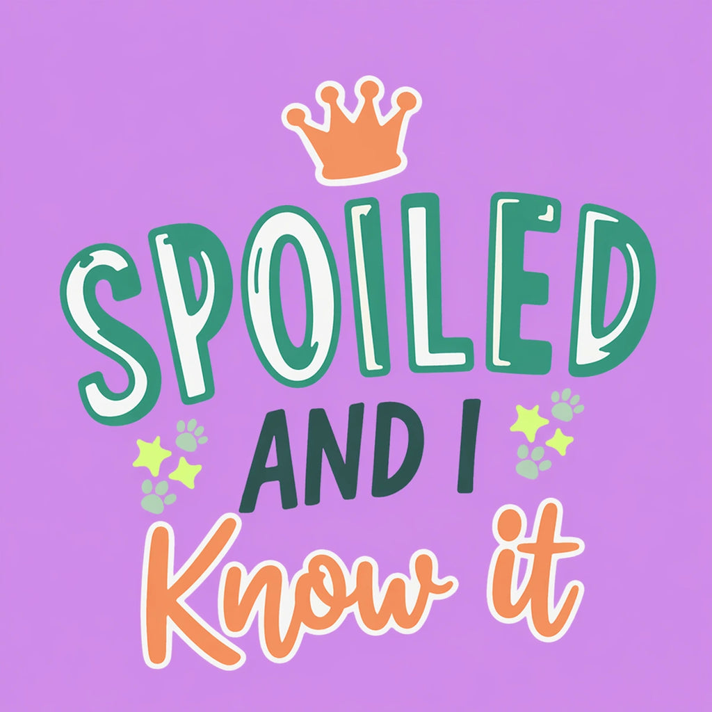 Thunder Tails Spoiled & I know it Adjustable Graphic T-shirt