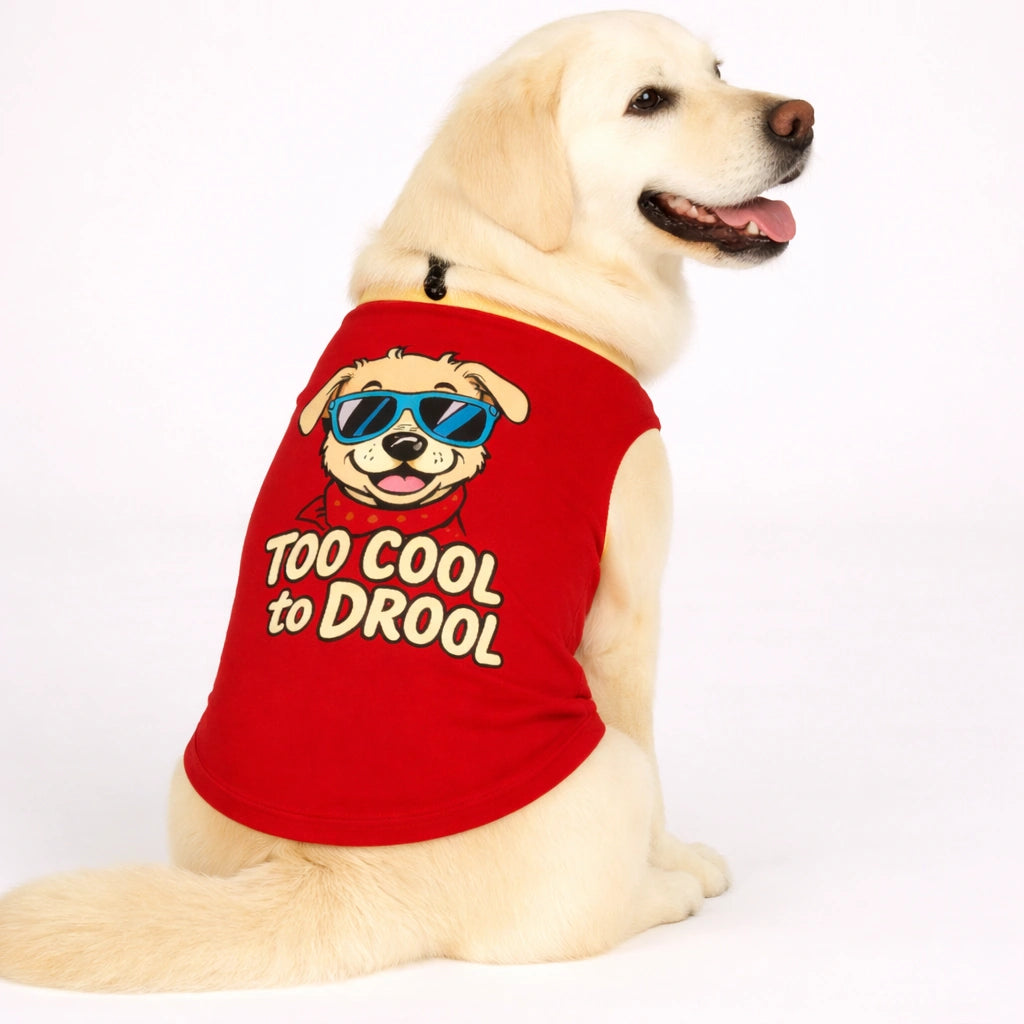Thunder Tails Too Cool to Drool Adjustable Graphic T-shirt