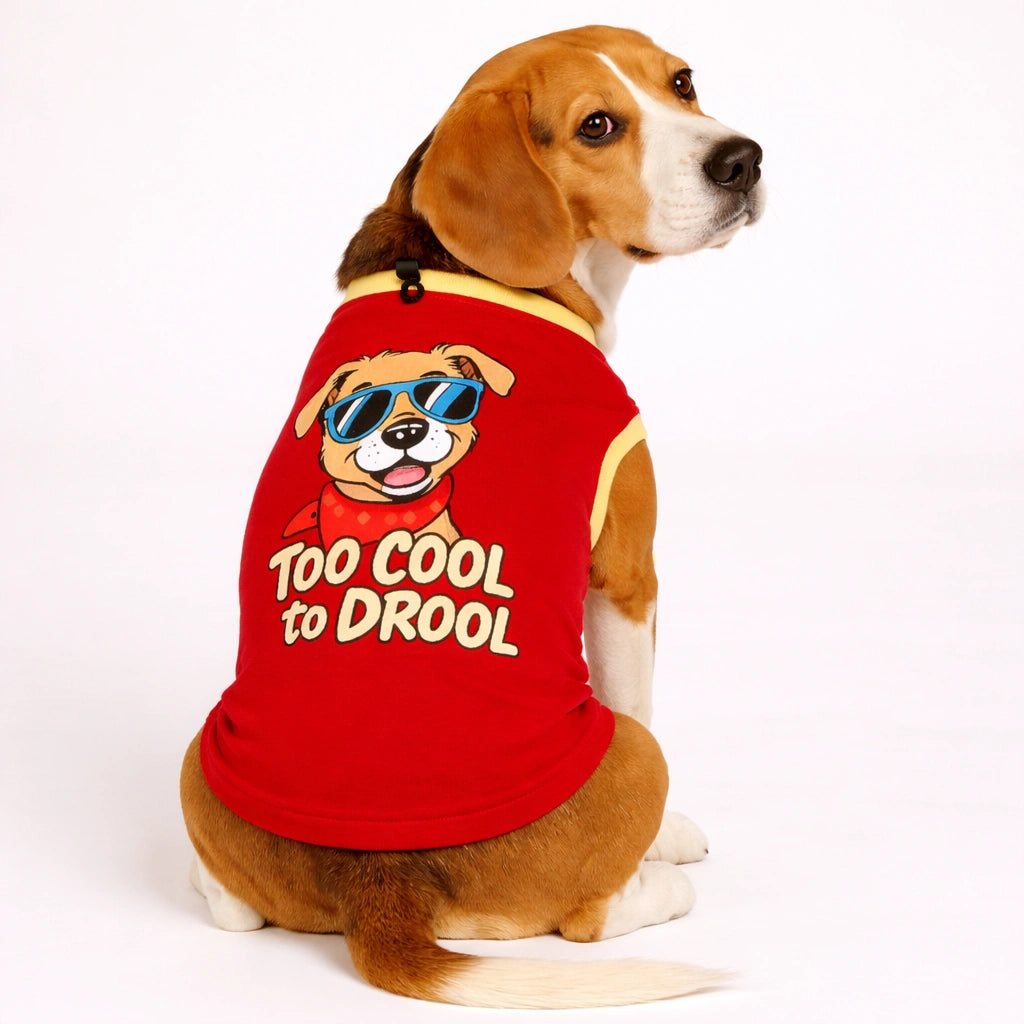 Thunder Tails Too Cool to Drool Adjustable Graphic T-shirt