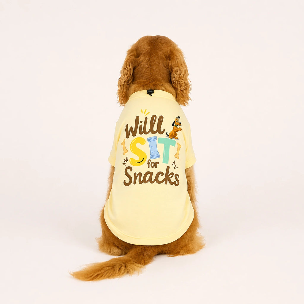 Thunder Tails Will Sit for Snacks Adjustable Graphic T-shirt