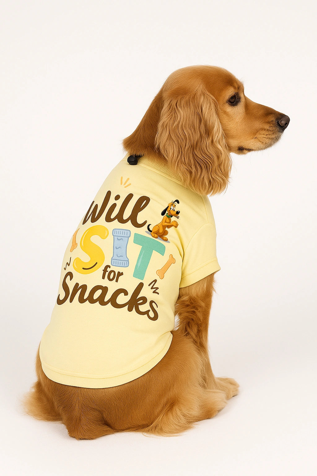 Thunder Tails Will Sit for Snacks Adjustable Graphic T-shirt