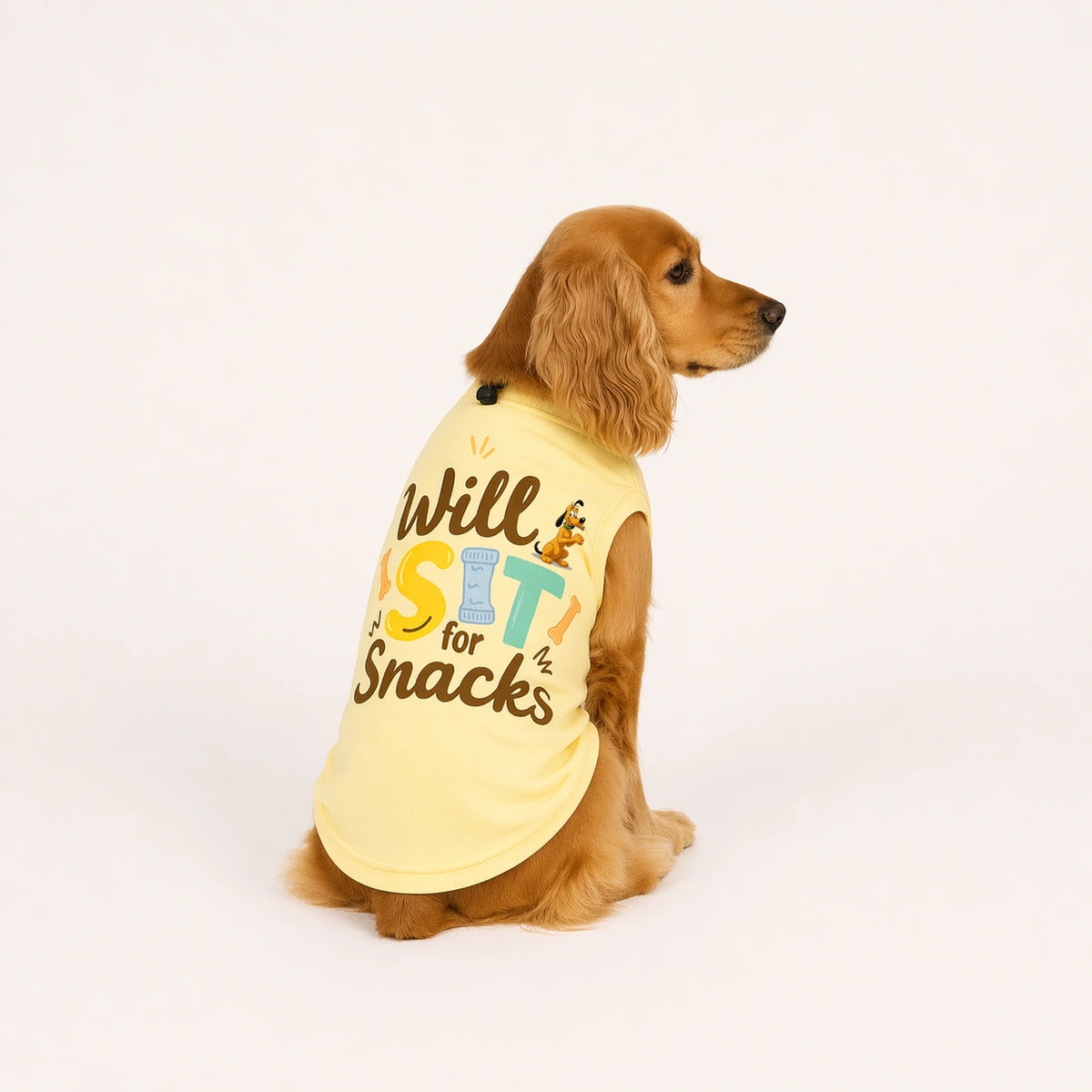 Thunder Tails Will Sit for Snacks Adjustable Graphic T-shirt