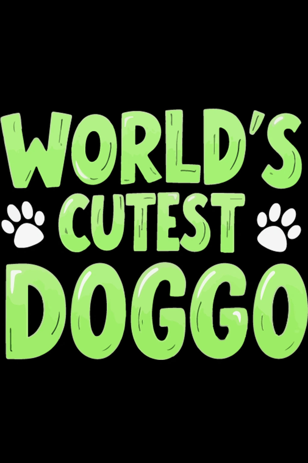 Thunder Tails World's Cutest Doggo Adjustable Graphic T-shirt