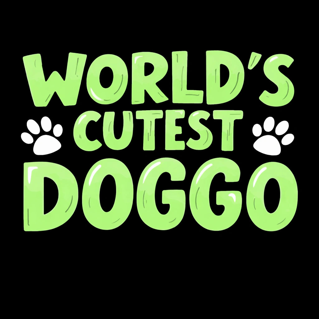 Thunder Tails World's Cutest Doggo Adjustable Graphic T-shirt
