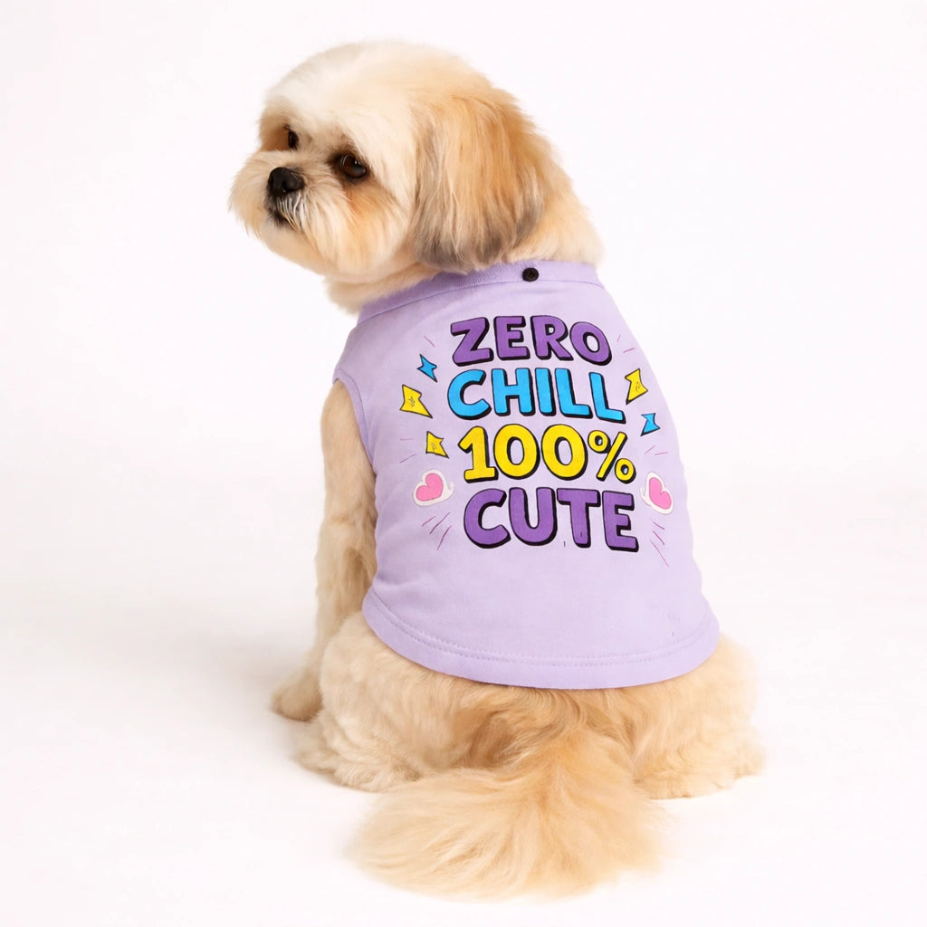 Thunder Tails Zero Chill, 100% Cute Adjustable Graphic T-shirt
