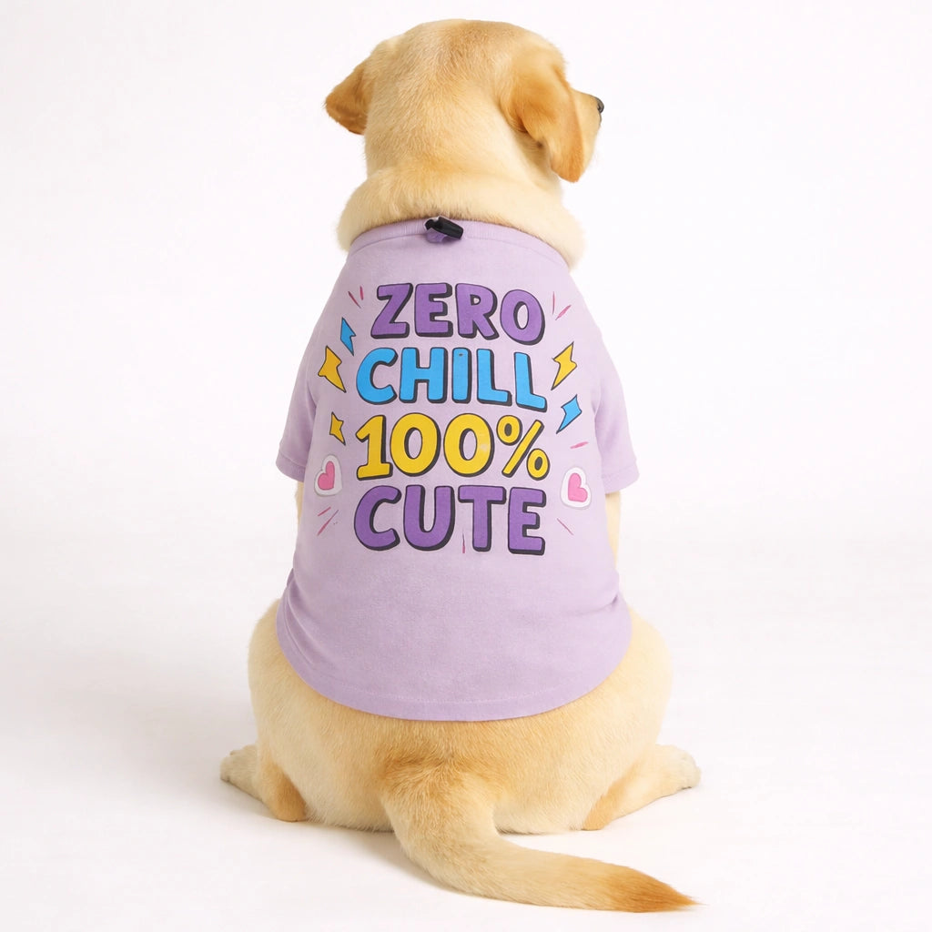 Thunder Tails Zero Chill, 100% Cute Adjustable Graphic T-shirt