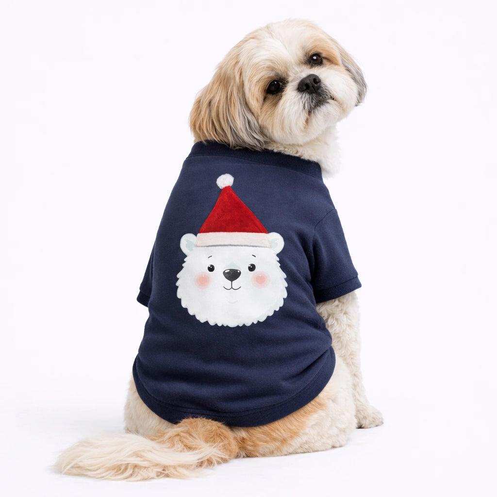 Thunder Tails Fleece Sweatshirt - Navy Santa Claus Cap