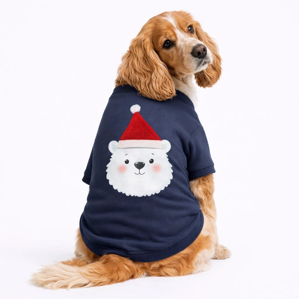 Thunder Tails Fleece Sweatshirt - Navy Santa Claus Cap