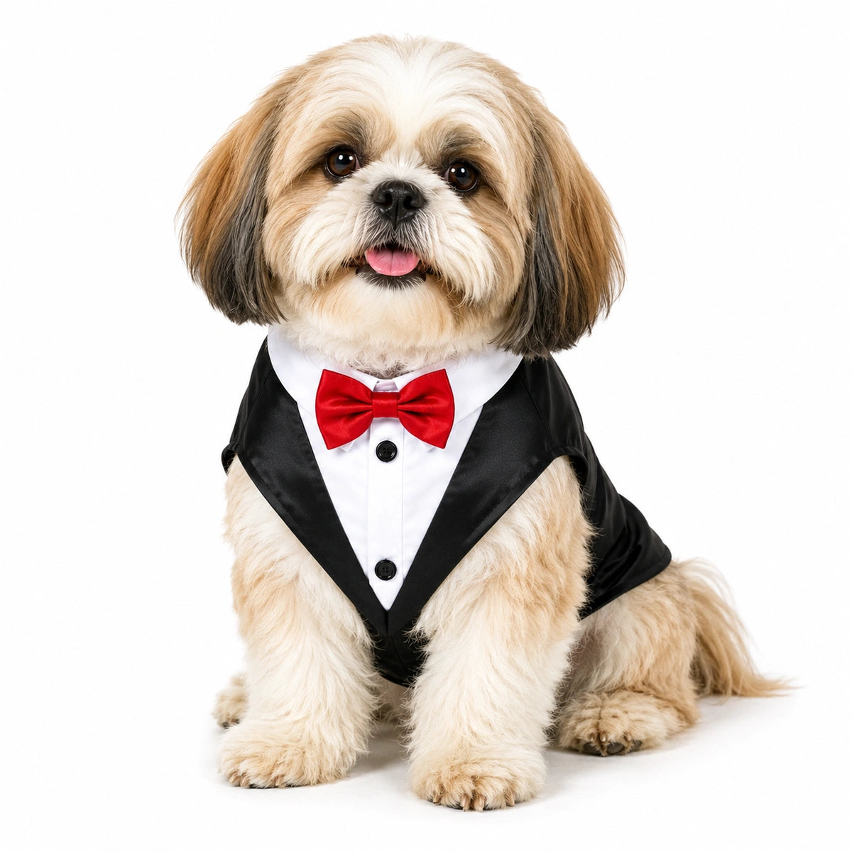 Thunder Tails Dog Tuxedo - Black