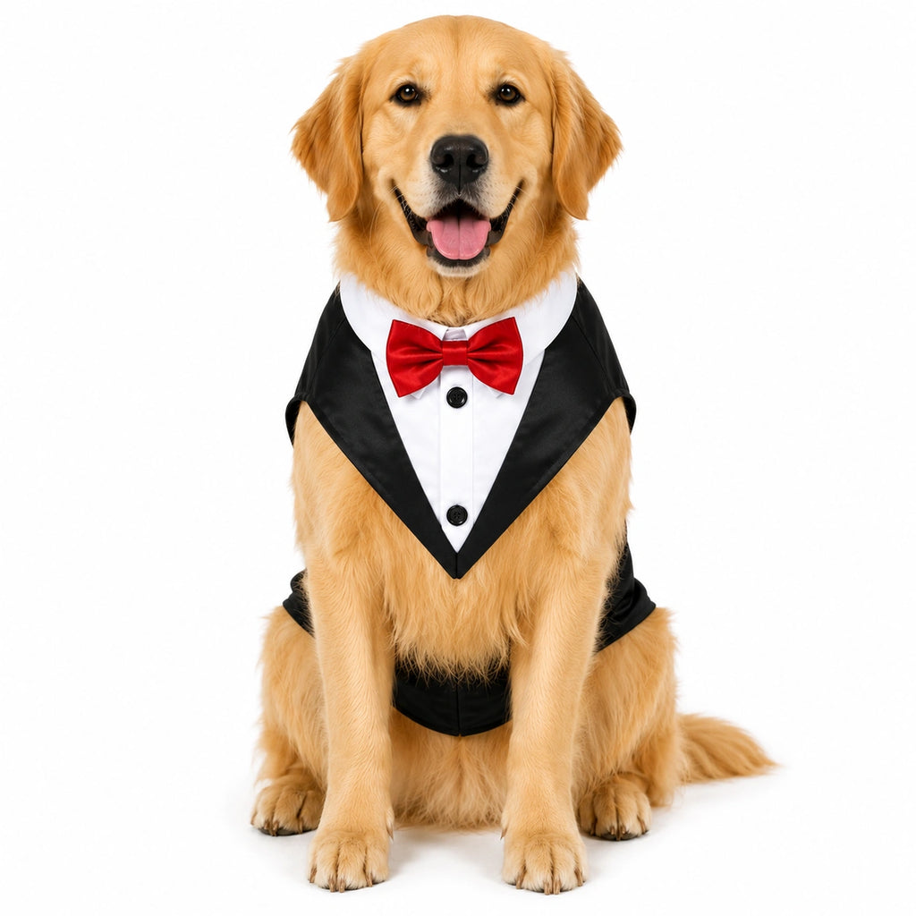 Thunder Tails Dog Tuxedo - Black