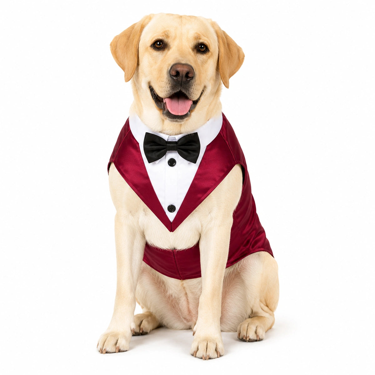Thunder Tails Dog Tuxedo - Maroon