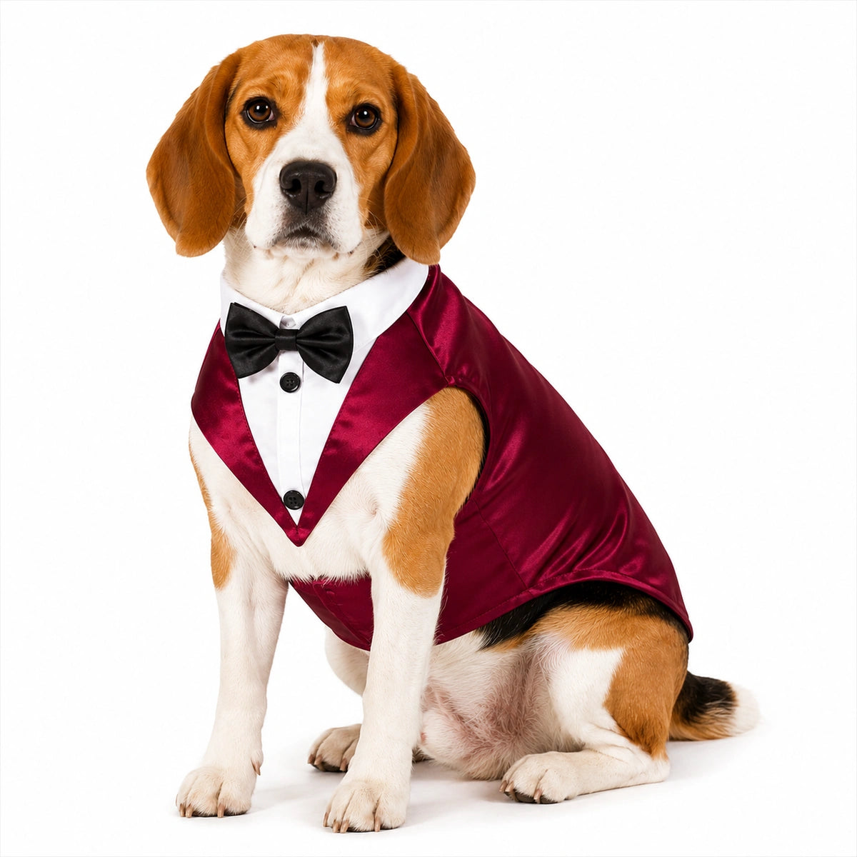 Thunder Tails Dog Tuxedo - Maroon